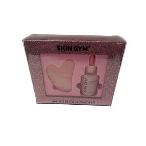 Skin Gym Facial Workout Kit Gua Sha And Signature Face Oil New Open Box